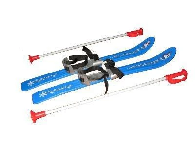 Plastkon Lyže kluzky hole s vázáním délka 70 cm