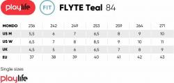 Playlife Flyte Teal 84 dámské kolečkové brusle