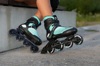 Playlife Flyte Teal 84 dámské kolečkové brusle POUZE 4x, 84, EU 39 (VÝPRODEJ)
