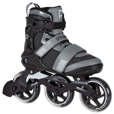 Playlife GT Black Grey 110 pánské kolečkové brusle + osvěžovač obuvi