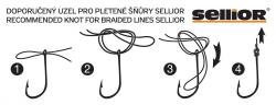Pletená šňůra SELLIOR CarpBraid 0,28mm, 35kg, 2000m