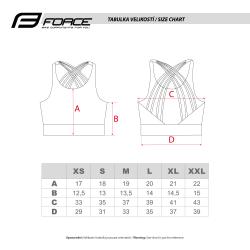 Force Podprsenka sportovní SIMPLE modrá