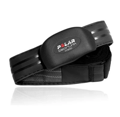 Polar Wearlink Hybrid černý hrudní vysílač se šroubovacím víčkem a popruhem