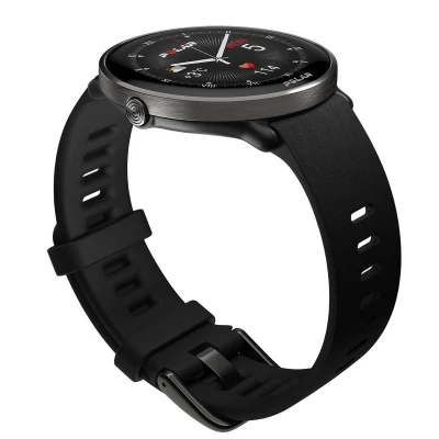 Polar Ignite 3 Titanium černé sportovní hodinky se silikonovým řemínkem