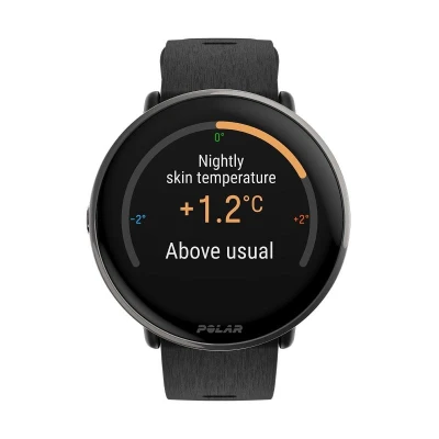 Polar Ignite 3 Titanium černé sportovní hodinky se silikonovým řemínkem