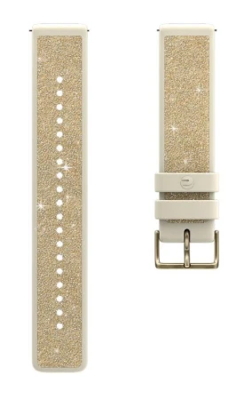 Polar Crystal Gold 20 mm S/M náhradní řemínek s krystaly