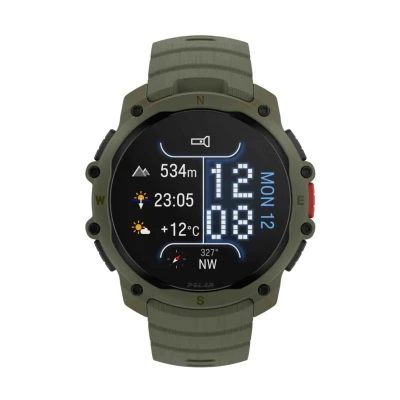 Polar Street X zelené sportovní hodinky s hrudním pásem Polar H10