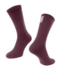 Force Ponožky LONGER SLIM vínové