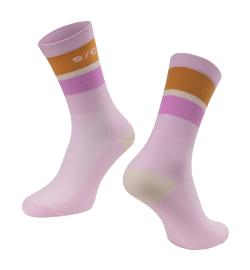 Force Ponožky STRIPE dlouhé růžové