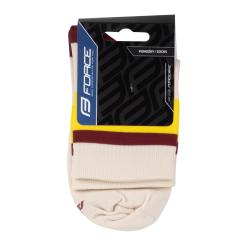 Force Ponožky STRIPE krátké krém-žluté