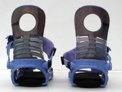 K2 vel. XL fialové použité snowboardové vázání