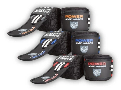 Power System Bandáže na kolena KNEE WRAPS 7,5 x 200cm Power System Bandáže na kolena KNEE WRAPS 7,5 x 200cm