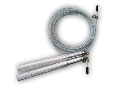 Power System Hliníkové švihadlo Ultra Jump Rope stříbrné