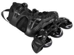 Powerslide Phuzion Argon Black 100 Trinity kolečkové brusle + osvěžovač obuvi