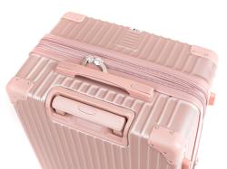 PRETTY UP Kufr cestovní ABS25 50x35x23cm, 37l, kolečka, PH RŮŽ
