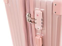 PRETTY UP Kufr cestovní ABS25 59x41x26cm, 58l, kolečka, PH RŮŽ