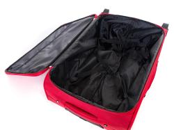 PRETTY UP Kufr cestovní TEX15 70x47x26cm, 85l, kolečka, textil.ČRV