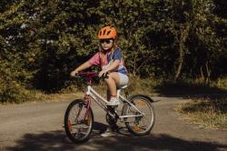 Force ZEBU s blikačkou oranžová dětská cyklistická přilba