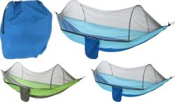 Progarden Hamaka s moskytiérou PROGARDEN 140 x 260 cm modrá