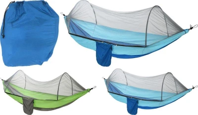 Progarden Hamaka s moskytiérou PROGARDEN 140 x 260 cm zelená