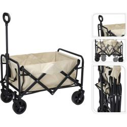 Progarden Plážový vozík skladací 75 cm biela Progarden Plážový vozík skladací 75 cm biela