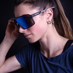 Progress Vision Blu-r Blk/gry Športové Slnečné Okuliare - Uni-čierna Mat/šedá