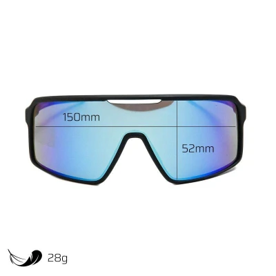 Progress Vision Blu-r Blk/gry Sportovní Sluneční Brýle - Uni-černá Mat/šedá