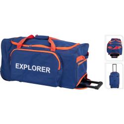Proworld Cestovná taška na kolieskach 75 l modro oranžová Proworld Cestovná taška na kolieskach 75 l modro oranžová