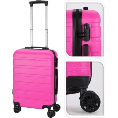 Proworld Příruční kufr do letadla na kolečkách 32 l MAGENTA