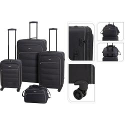 Proworld Sada cestovních kufrů 4 ks černá
