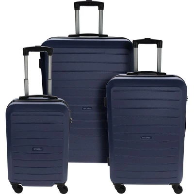 Proworld Sada plastových cestovních kufrů 3 ks 50 / 60 / 70 cm tmavě modrá Proworld Sada plastových cestovních kufrů 3 ks 50 / 60 / 70 cm tmavě modrá