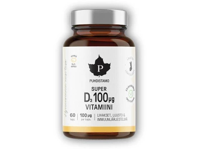 Puhdistamo Super D-Vitamiini 4000IU 60 kapslí