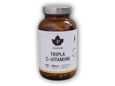 Puhdistamo Tripla C-Vitamini 120 kapslí Puhdistamo Tripla C-Vitamini 120 kapslí