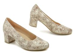 Pulso AF-713V béžová mramor dámské nadměrné lodičky