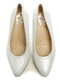 Pulso AF-803V stříbrné dámské nadměrné lodičky