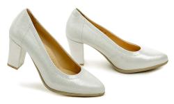 Pulso AF-803V stříbrné dámské nadměrné lodičky