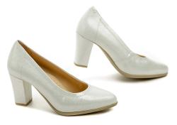 Pulso AF-803V stříbrné dámské nadměrné lodičky