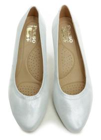 Pulso AF-972V strieborné dámske nadmerné lodičky