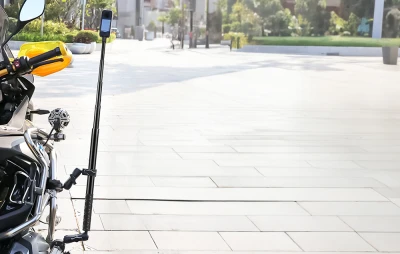 Puluz Motorcycle/bicycle mount with a single clamp and selfie stick 150 cm