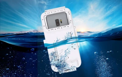 Puluz PU9100W bílé vodotěsné pouzdro na smartphone s USB-C do 45 m