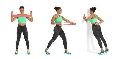 Pure2improve Odporová fitness aerobic guma P2I SET 3 ks - 30 x 5 cm