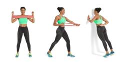 Pure2improve Odporová fitness aerobic guma P2I SET 3 ks - 30 x 5 cm