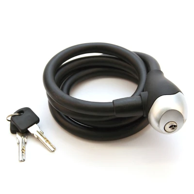 Qt Cycle Tech Zámek 1200/12 spirála silikon černý