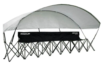 Quickplay Pro Bench Shelter 6 Seat skládací sedačka s plachtou