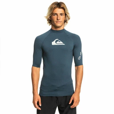 QUIKSILVER Pánské lycrové triko ALL TIME UPF50 krátký rukáv