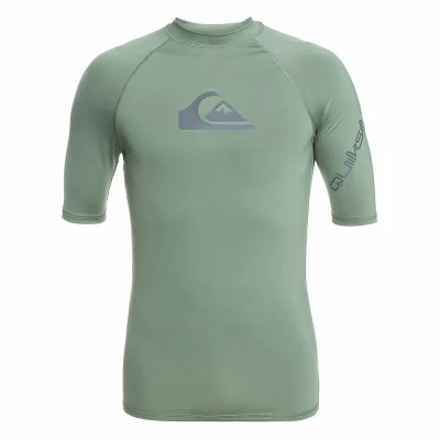 QUIKSILVER Pánské lycrové triko ALL TIME UPF50 krátký rukáv