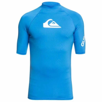 QUIKSILVER Pánské lycrové triko ALL TIME UPF50 krátký rukáv