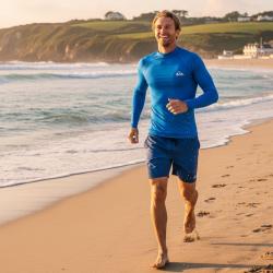 QUIKSILVER Pánské lycrové triko UFP50, dlouhý rukáv