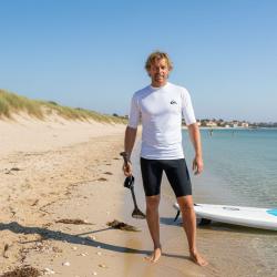 QUIKSILVER Pánské lycrové triko UPF50 krátký rukáv