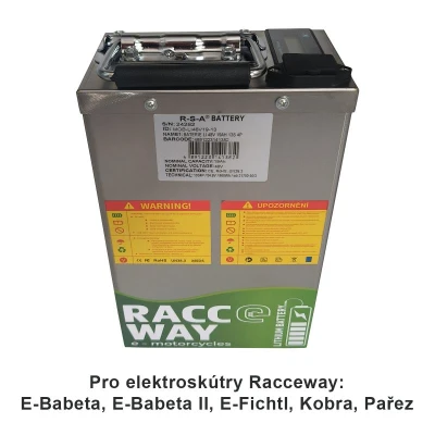 RACCEWAY Baterie Li-48v 19Ah k elektroskútru 13S 4P